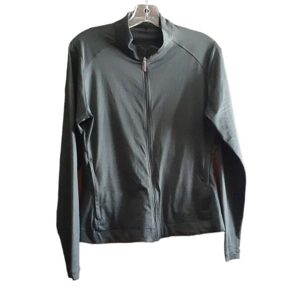 Nike Golf Dri-Fit Jacket Full Zip Gray Embroidered Logo S Activewear - Picture 1 of 11